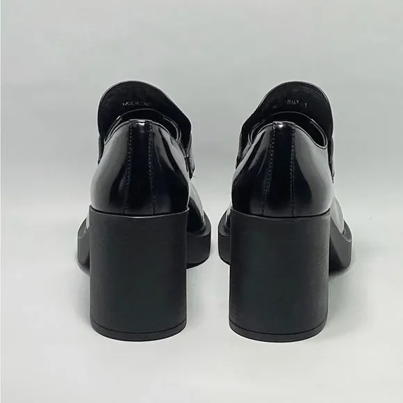 Prada Chocolate Flow Block-Heel Loafers size 41 - Picture 4 of 13